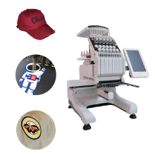 Hochwertige Single -Head -12 -Nadel -Computerhut -T -Shirt -Stickmaschine